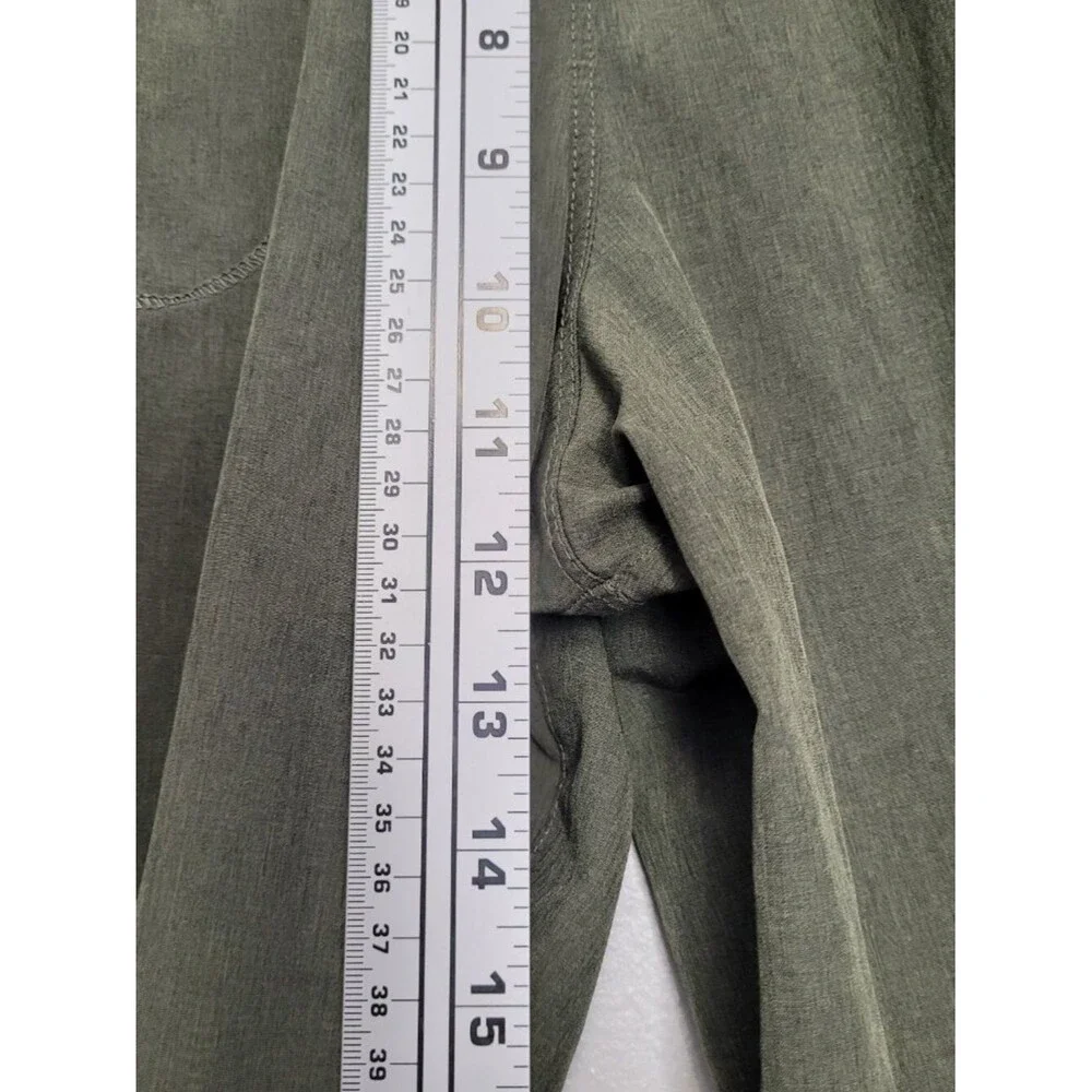 Albion green pull on ankle jogger casual athleisure pants size small petite
